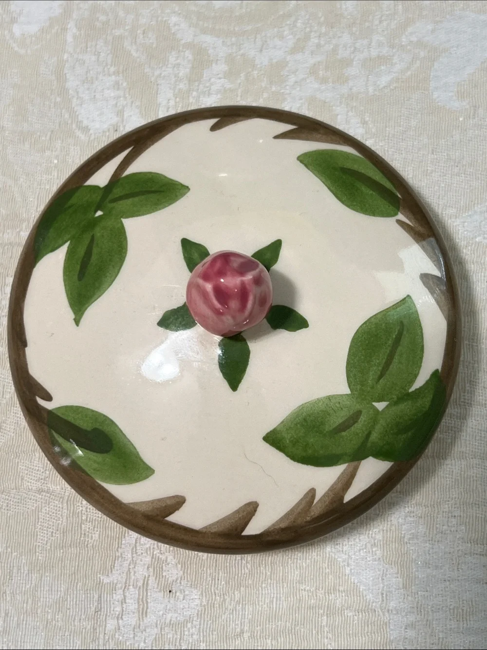 Franciscan Desert Rose Cookie Jar-England